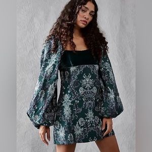 Free People Lauren Long Sleeve Mini Dress